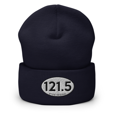 121.5 You're On Guard Embroidered Cuffed Beanie - RadarContact