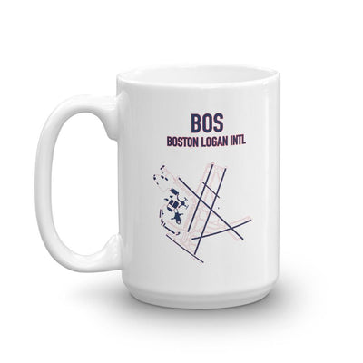 Boston Airport Mug (Red sox Colors) - RadarContact