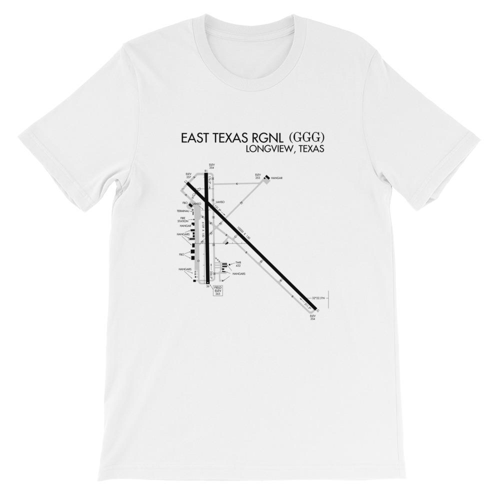 Longview (GGG) Airport T-Shirt - RadarContact