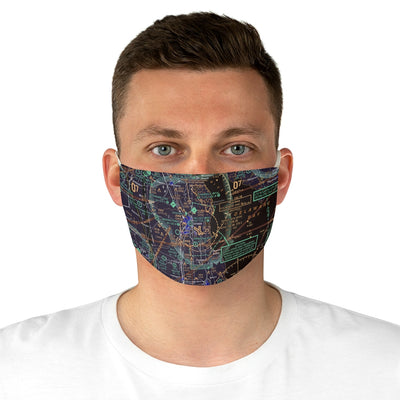 Dover AFB Sectional Airspace Fabric Face Mask DOV - RadarContact