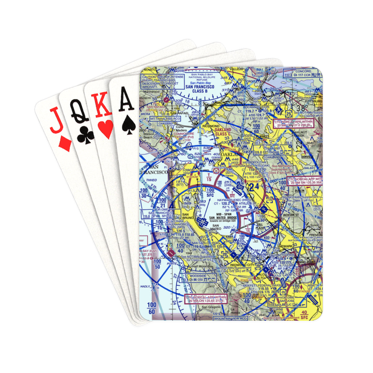 Make Your Own Airspace Playing Cards Playing Cards 2.5"x3.5" - RadarContact