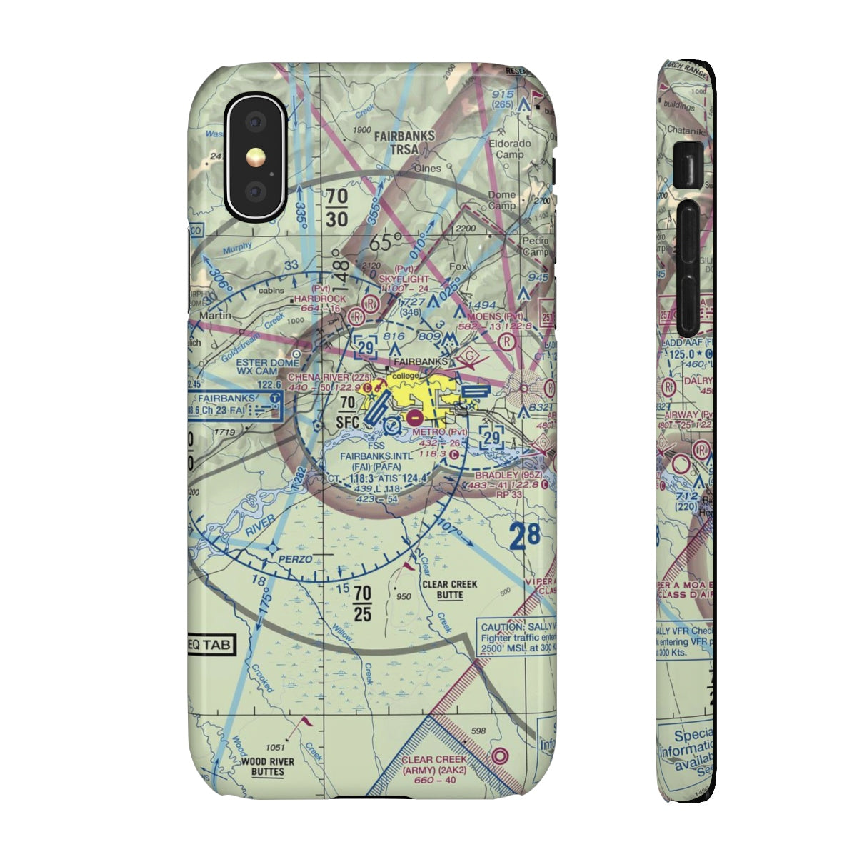 Fairbanks Sectional iPhone Snap Cases - RadarContact