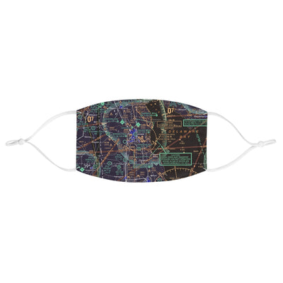 Dover AFB Sectional Airspace Fabric Face Mask DOV - RadarContact