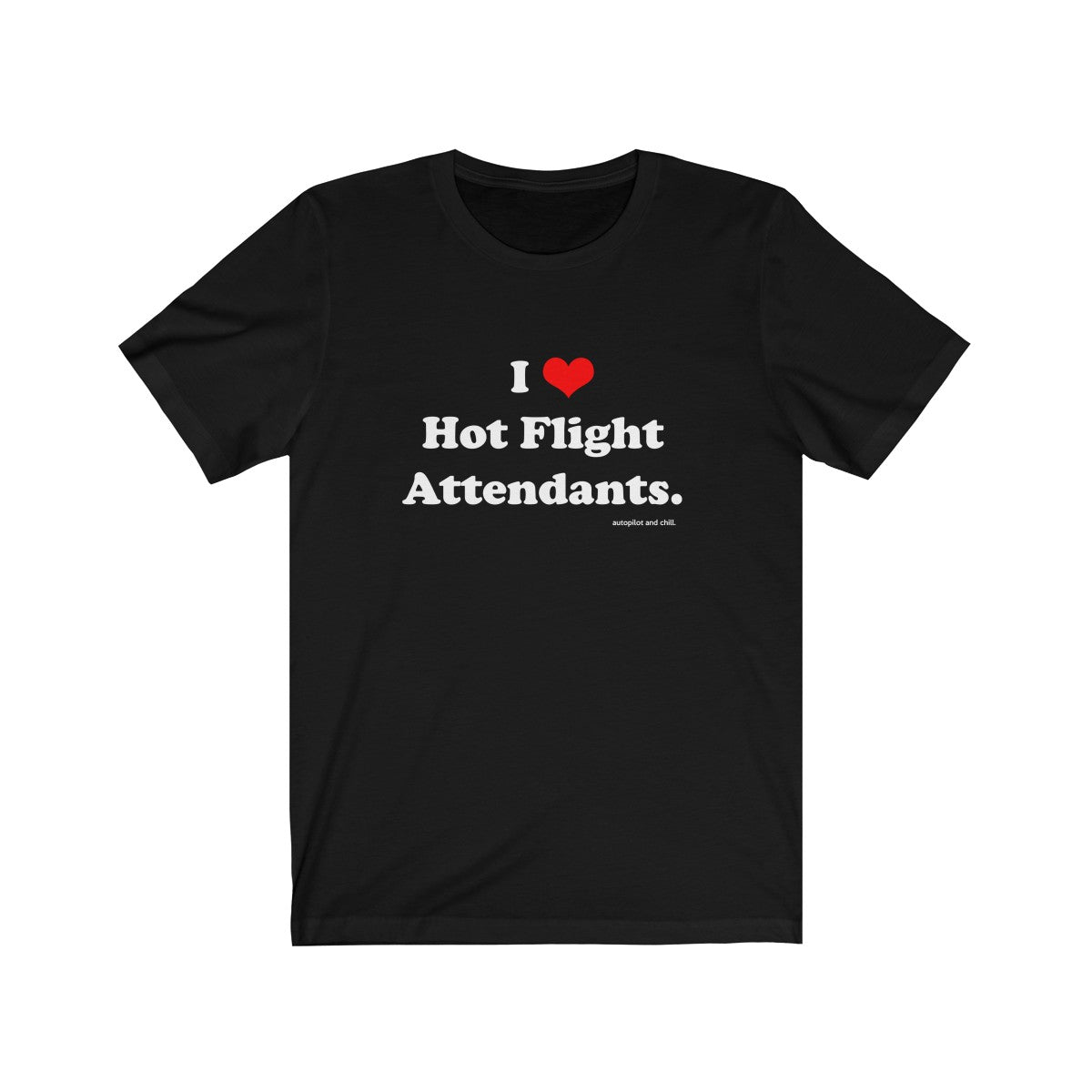 I Heart Hot Flight Attendants T-Shirt - RadarContact