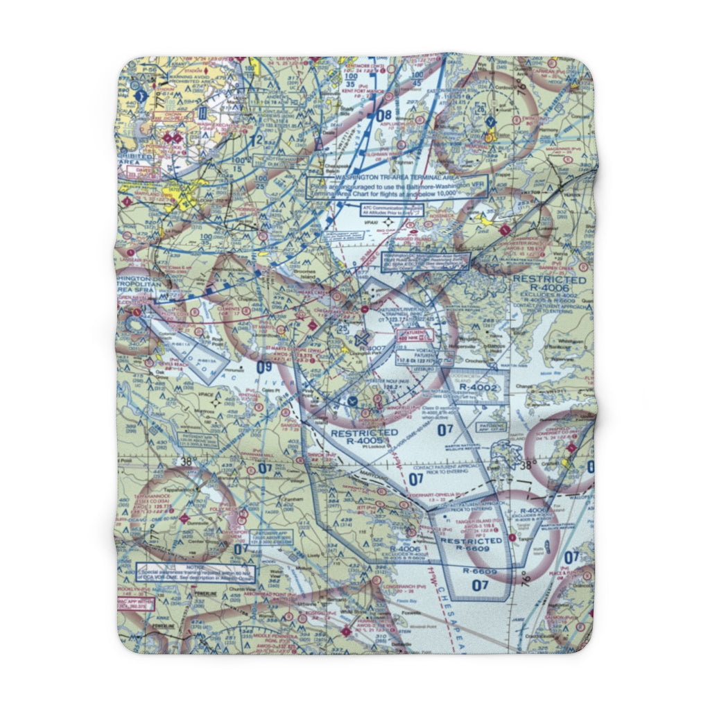 Patuxent River Naval Air Station Sherpa Fleece Blanket NHK - RadarContact