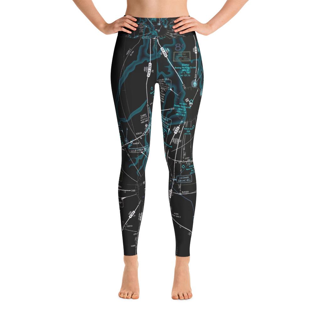 Seattle Low Altitude Yoga Leggings (Inverted) - RadarContact