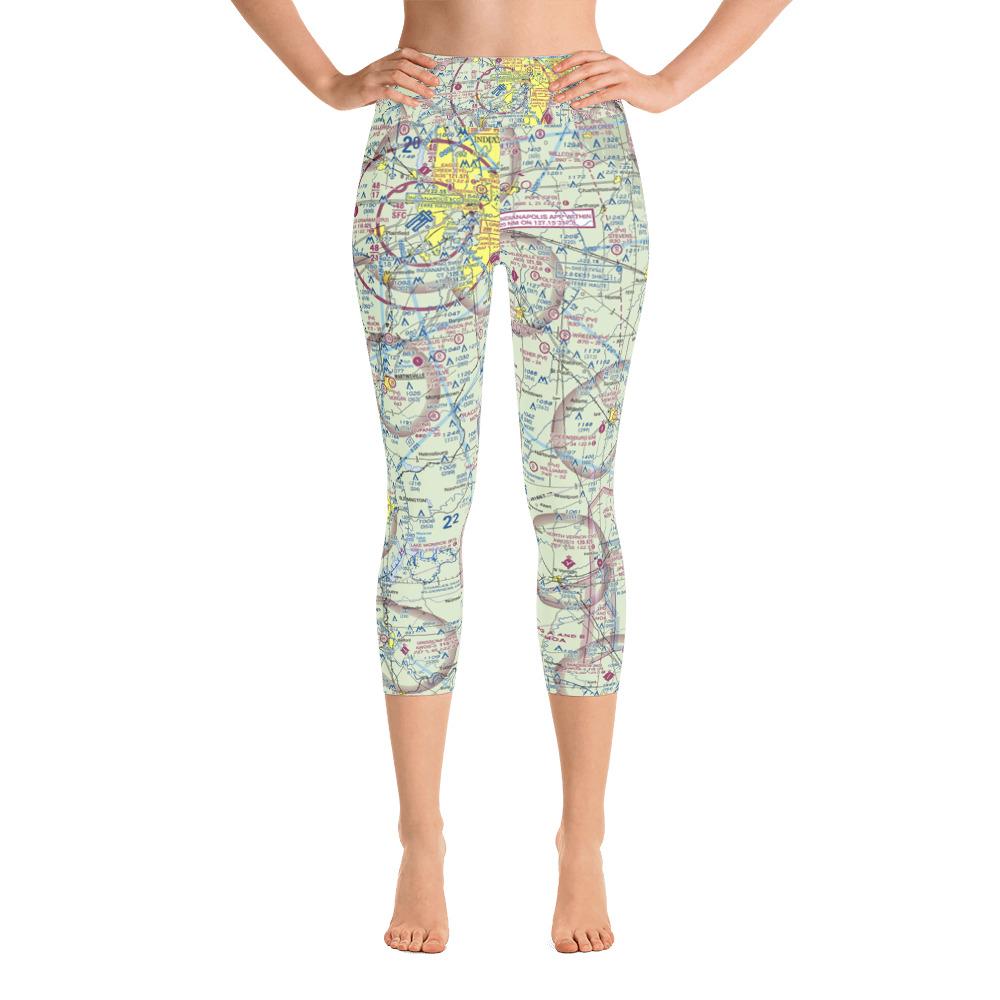 Indianapolis Sectional Yoga Capri Leggings - RadarContact