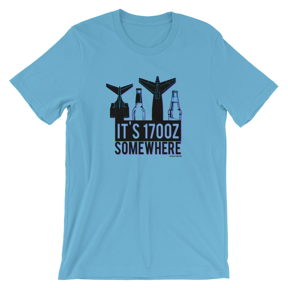 It's 1700z Somewhere T-Shirt - RadarContact