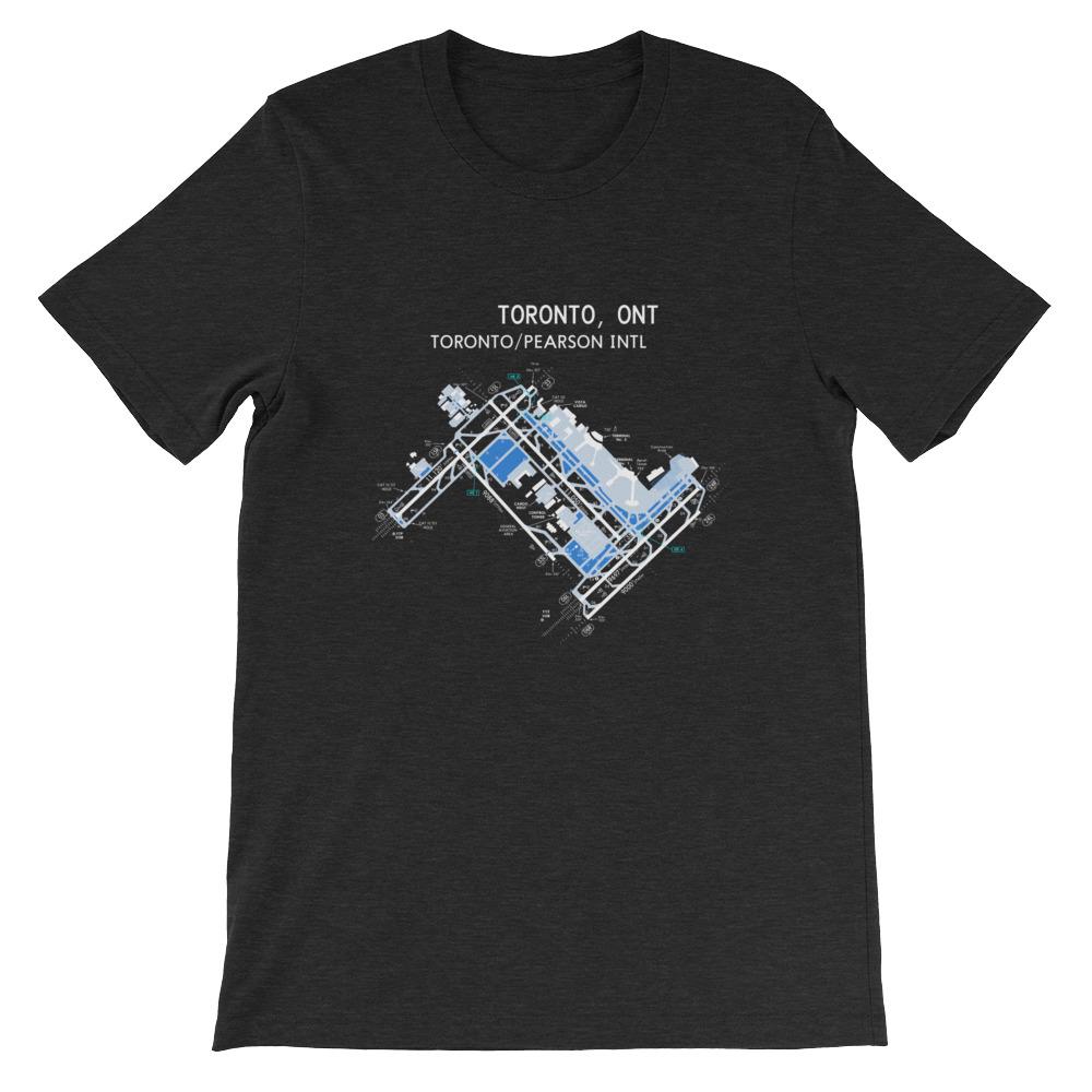 Toronto Airport Diagram Unisex T-Shirt - RadarContact