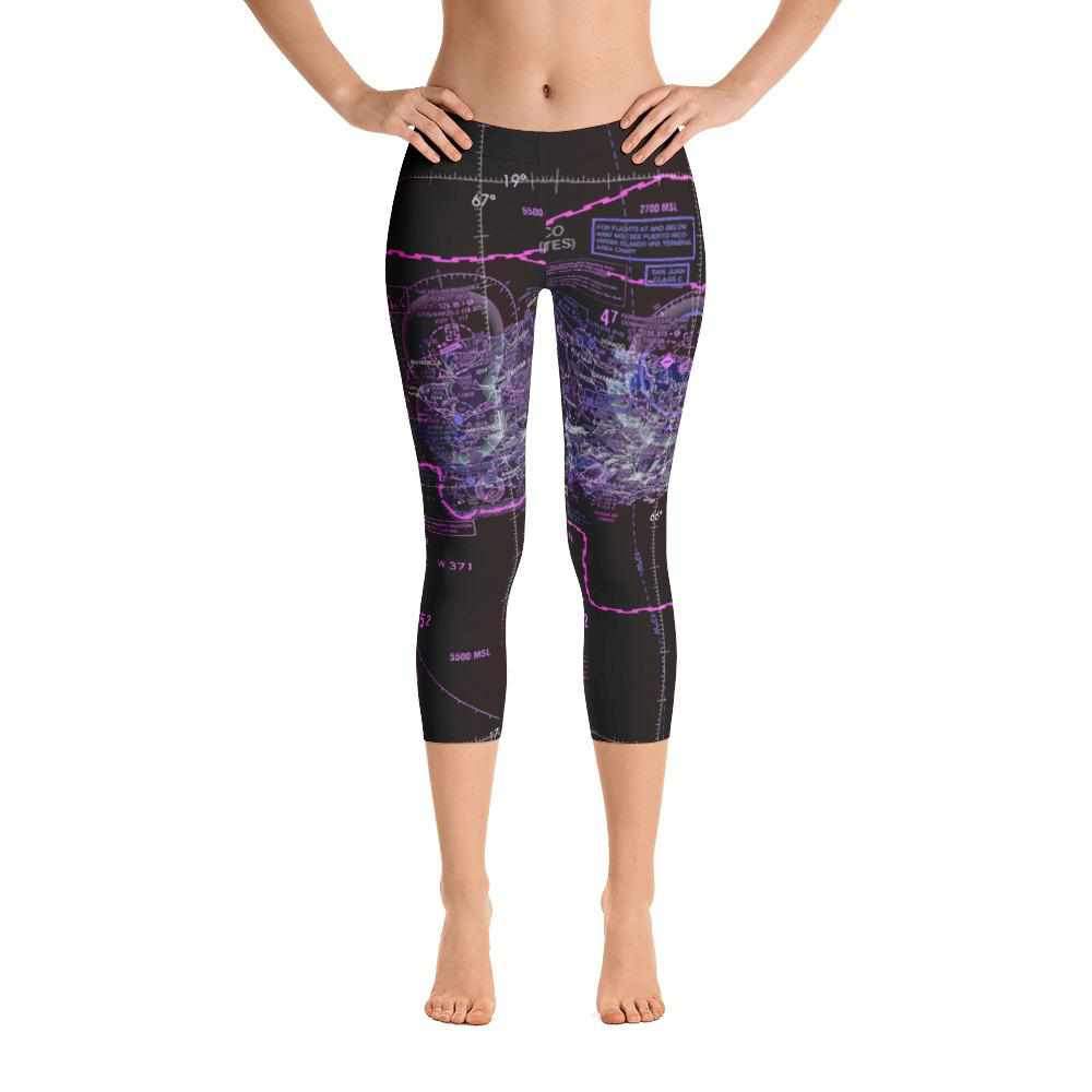 Puerto Rico Sectional Capri Leggings (Inverted) - RadarContact