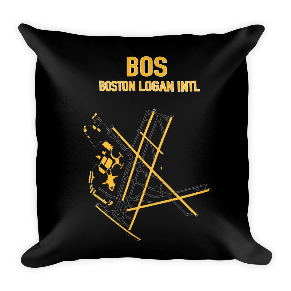 Boston Airport Code Pillow (Bruins Colors) - RadarContact