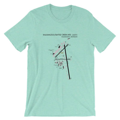 Kalamazoo Airport Diagram Unisex T-Shirt - RadarContact