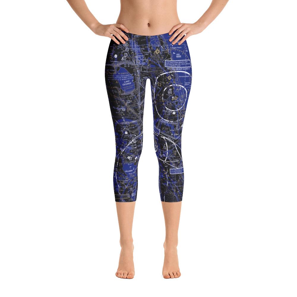 Daytona Beach Sectional Capri Leggings (ERAU Colors) - RadarContact