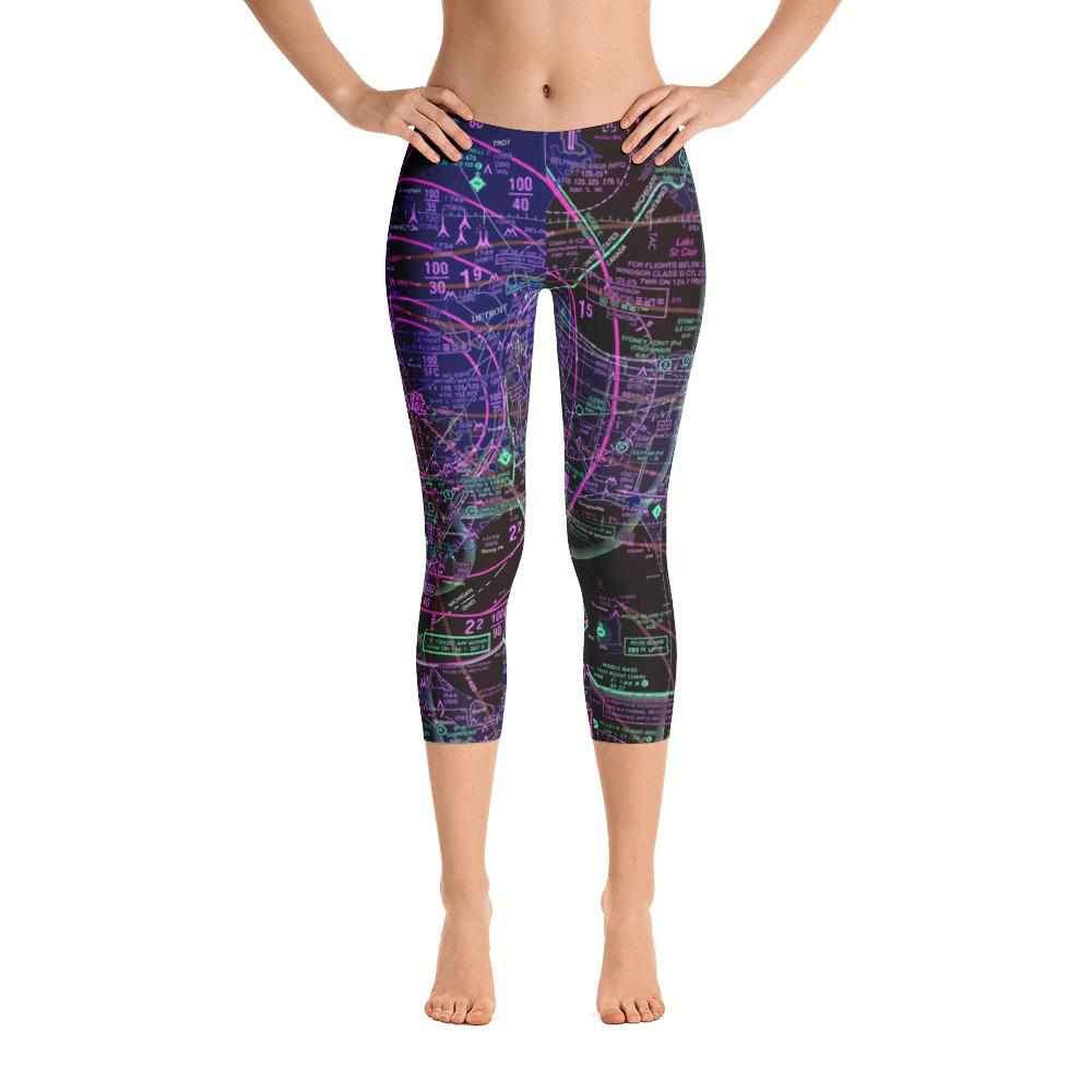 Detroit Sectional Capri Leggings (Inverted) - RadarContact