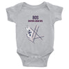 Boston Airport Code Infant Bodysuit (Redsox and Patriot Colors) - RadarContact