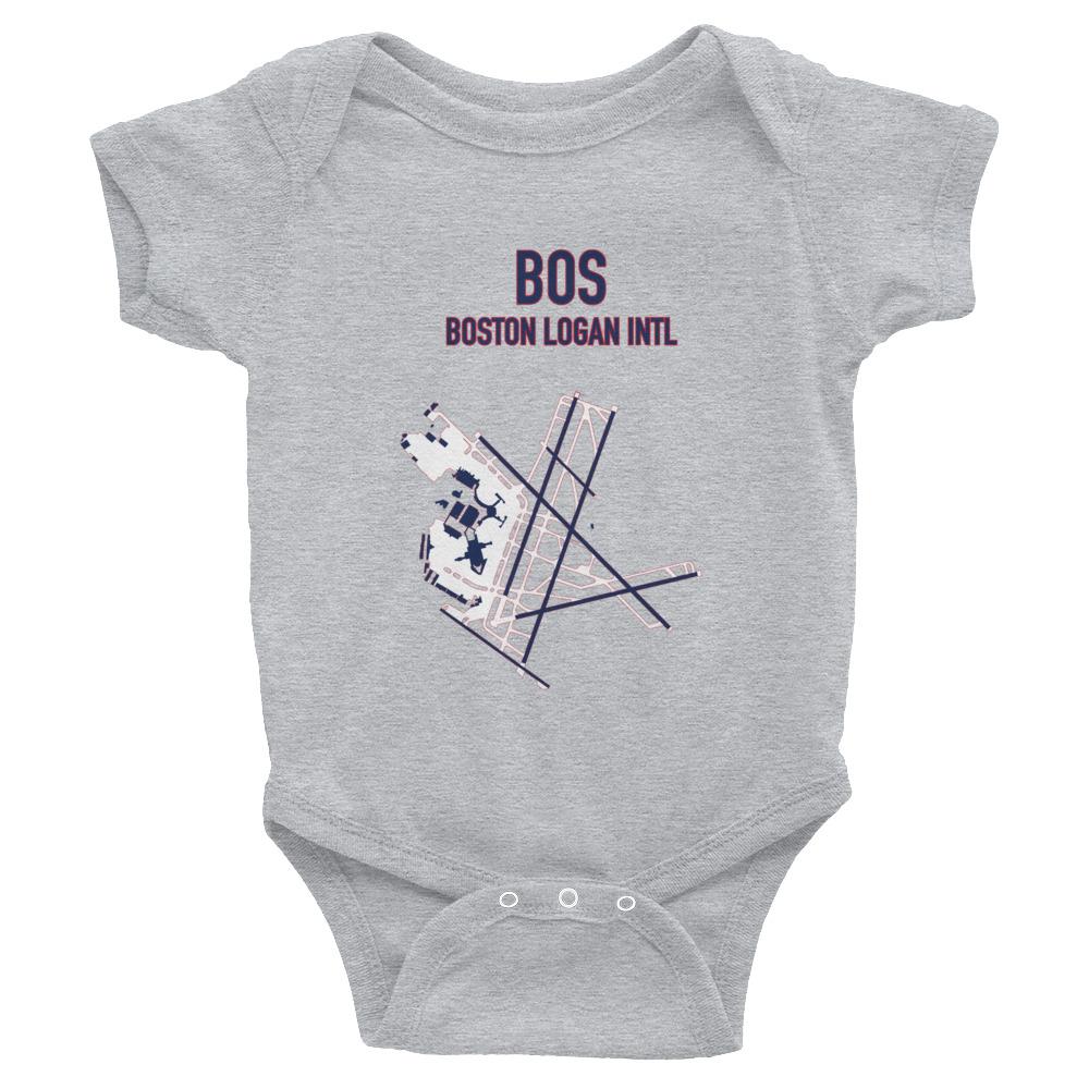 Boston Airport Code Infant Bodysuit (Redsox and Patriot Colors) - RadarContact
