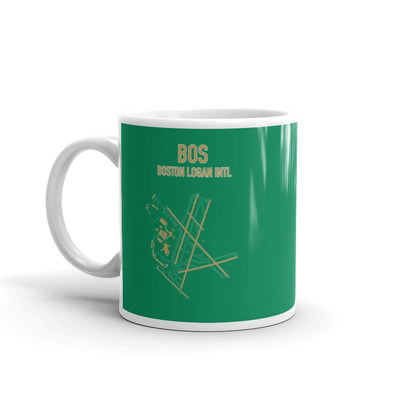 Boston Airport Code Mug (Celtics Colors) - RadarContact