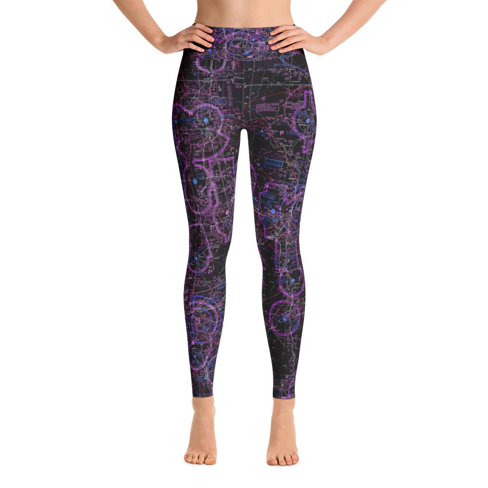 Oklahoma City/Tulsa Sectional Yoga Leggings (Inverted) - RadarContact