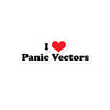 I Heart Panic Vectors Sticker - RadarContact
