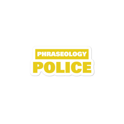 Phraseology Police Sticker - RadarContact