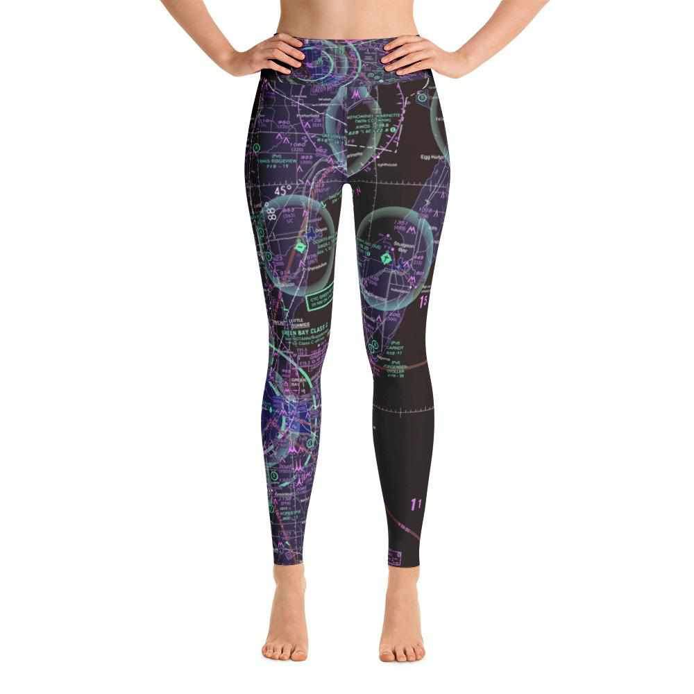 Green Bay Sectional Yoga Leggings (Inverted) - RadarContact