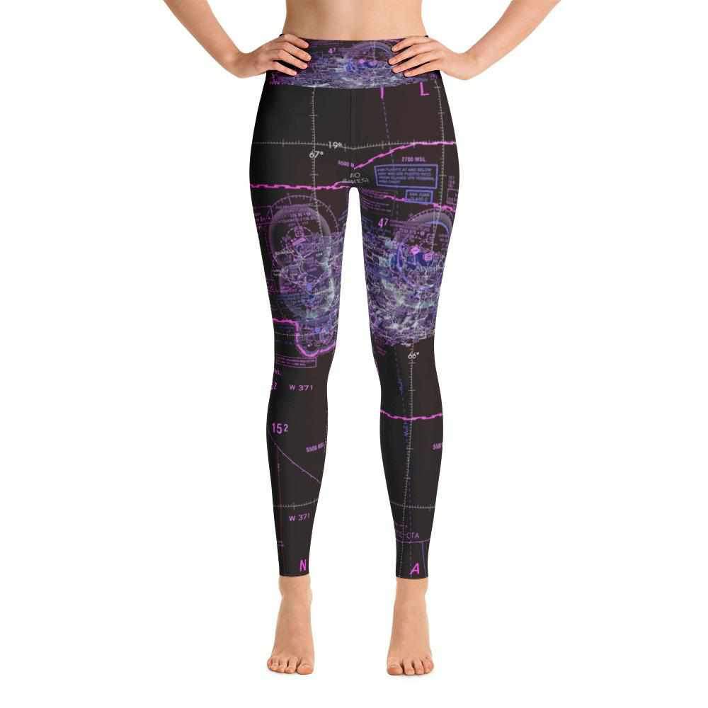 Puerto Rico Sectional Yoga Leggings (Inverted) - RadarContact
