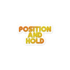 Position and Hold Retro Sticker - RadarContact