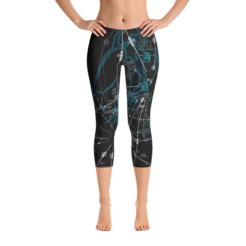 Seattle Low Altitude Capri Leggings (Inverted) - RadarContact