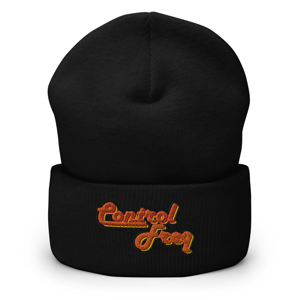 Control Freq Embroidered Cuffed Beanie - RadarContact