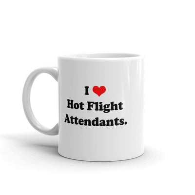 I Heart Hot Flight Attendants Mug - RadarContact