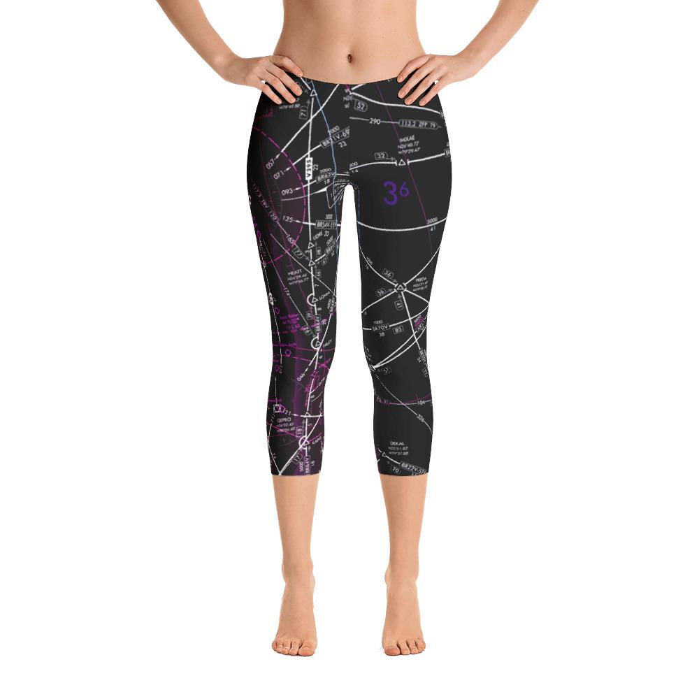 West Palm Beach Low Altitude Capri Leggings (Inverted) - RadarContact