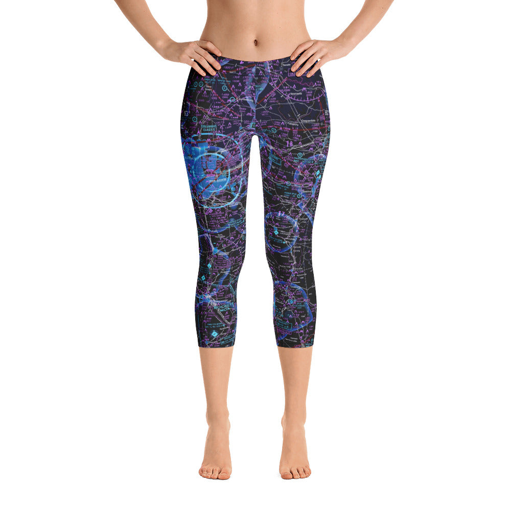 Columbus Sectional Capri Leggings (Inverted) - RadarContact