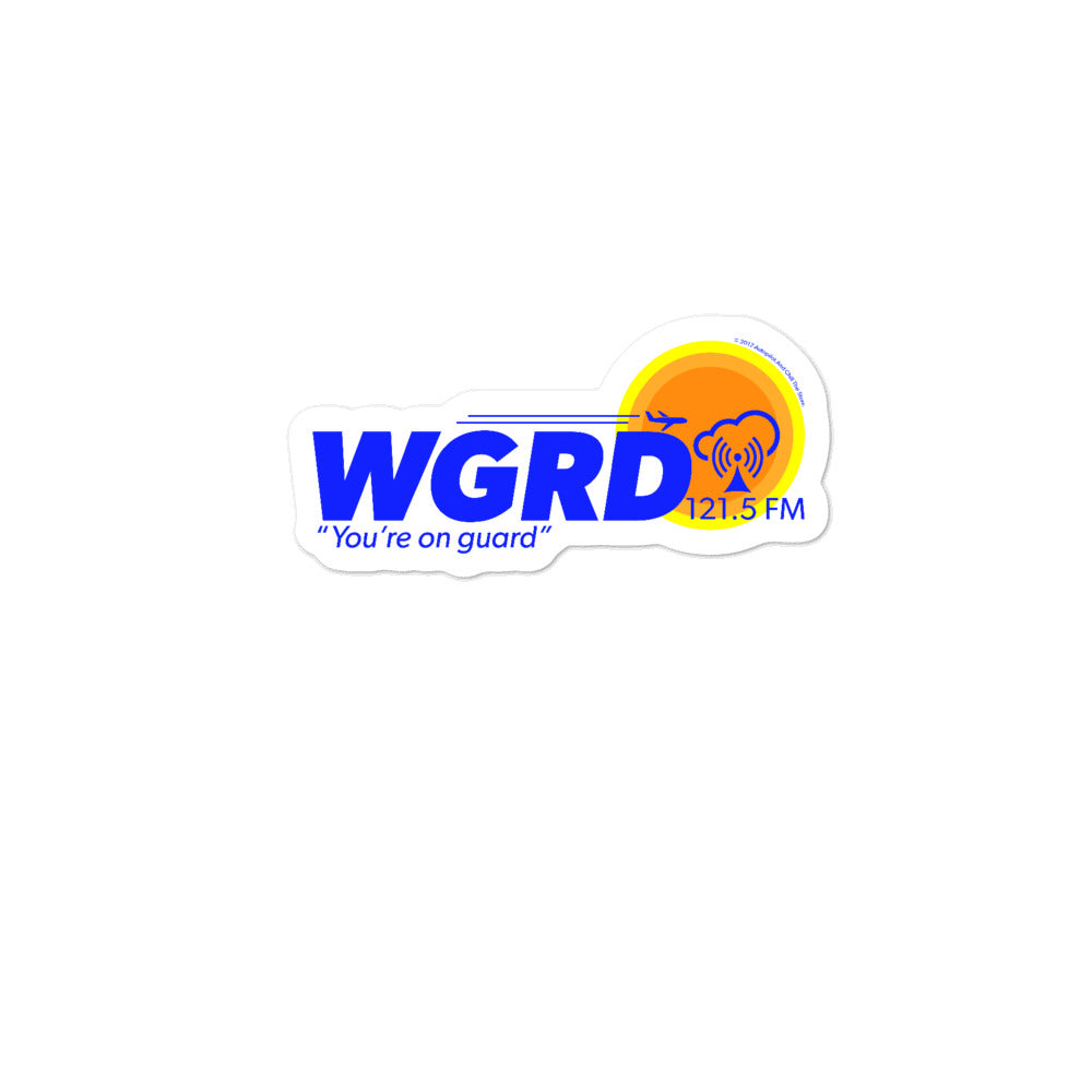 You're On Guard WGRD 121.5 Sticker - RadarContact