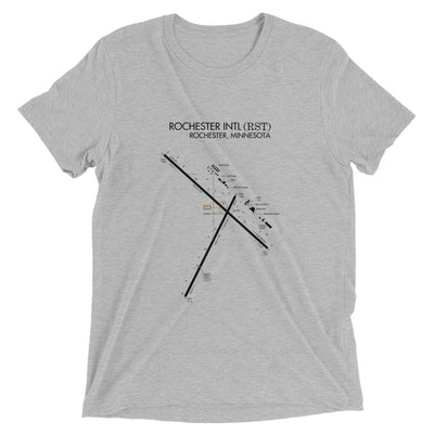 Rochester Minnesota Airport Diagram Men's T-Shirt - RadarContact