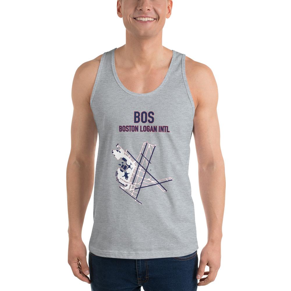 Boston Airport Code Tank Top (Redsox and Patriot Colors) - RadarContact