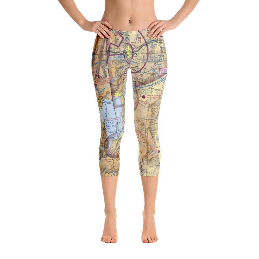 Truckee Tahoe Sectional Capri Leggings - RadarContact