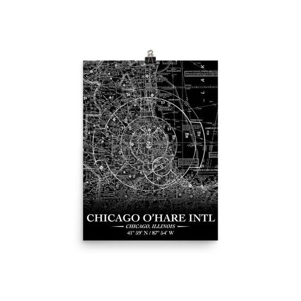 Chicago Sectional Poster (Inverted) - RadarContact