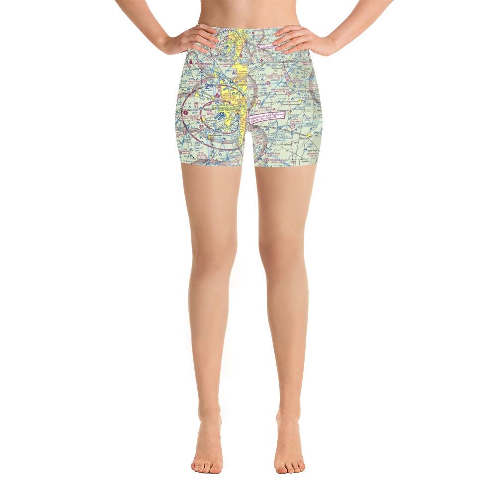 Indianapolis Sectional Yoga Shorts - RadarContact