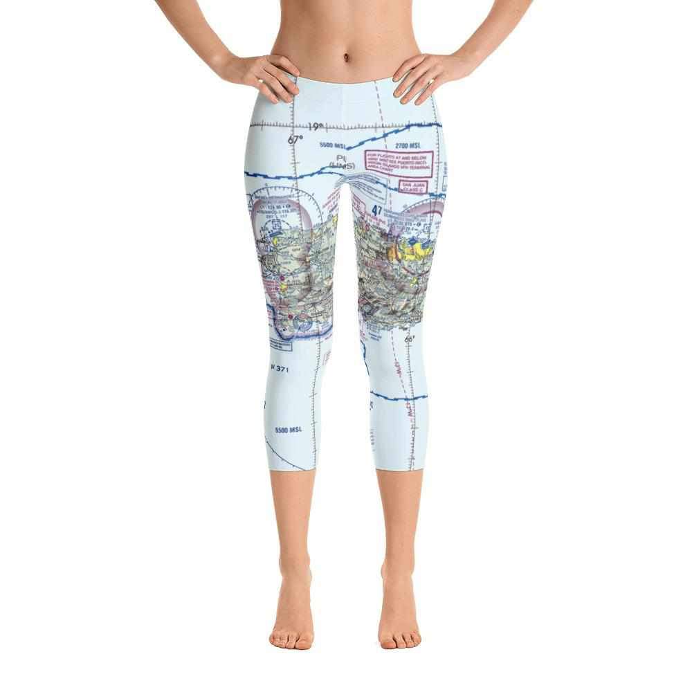 Puerto Rico Sectional Capri Leggings - RadarContact