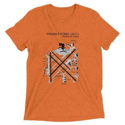 Houston Hobby Airport Diagram Men's T-Shirt - RadarContact