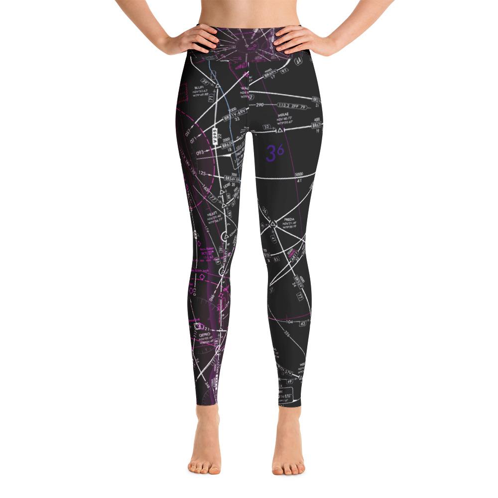 West Palm Beach Low Altitude Yoga Leggings (Inverted) - RadarContact
