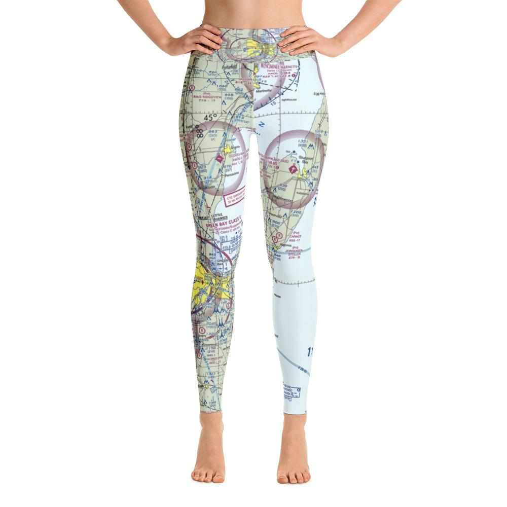 Green Bay Sectional Yoga Leggings - RadarContact