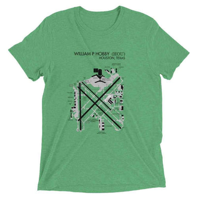 Houston Hobby Airport Diagram Men's T-Shirt - RadarContact