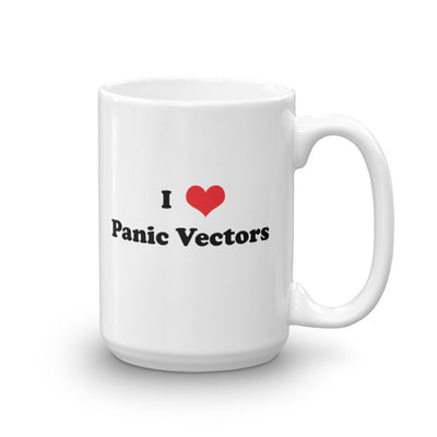 I Heart Panic Vectors Mug - RadarContact