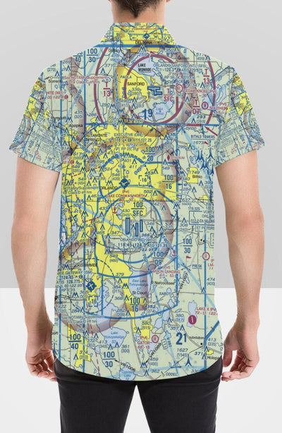 Make Your Own Men's Airspace Button Up Short Sleeve Shirt - RadarContact